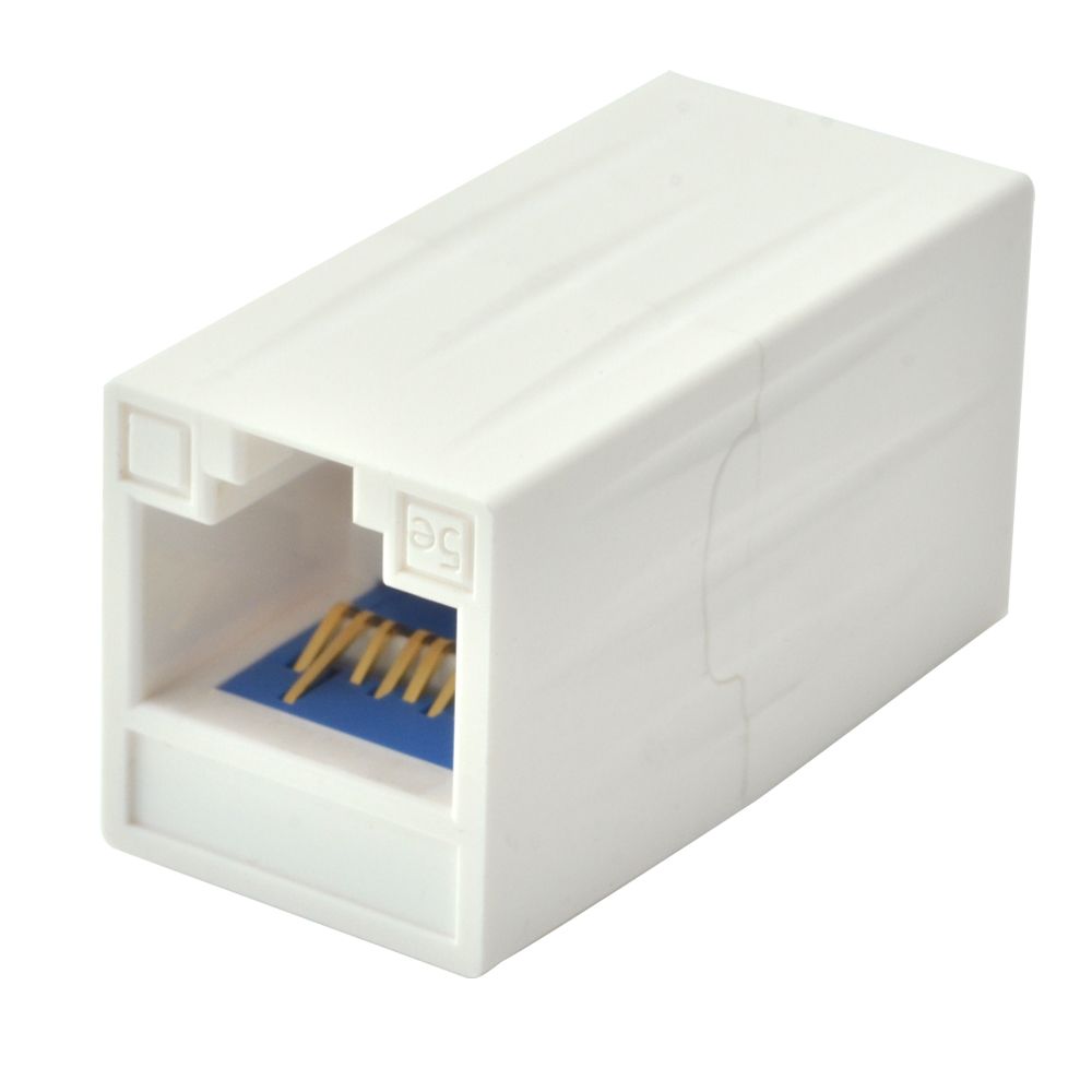 Unshielded Super Cat 5e Coupler, Mobile Style